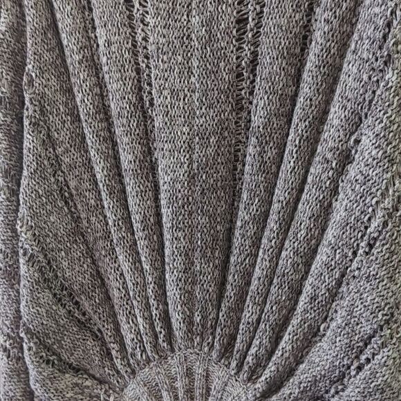 BCBGMAXAZRIA Jane Oversized Heavy Knit Sweater Cardigan Ruched Back Size S - Picture 13 of 16